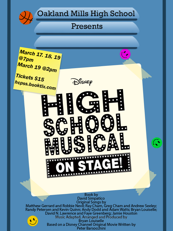 Image of High School Musical poster advertisement.