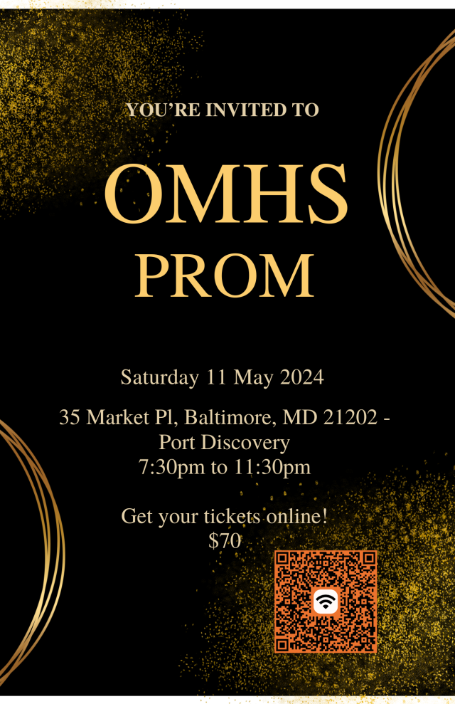 Image of Prom 2024 flier.