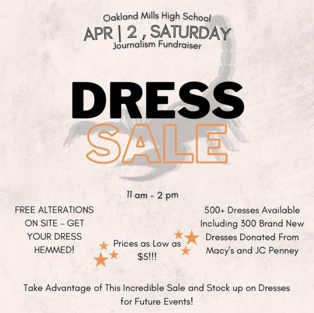 Image for Prom Dress Sale flier.