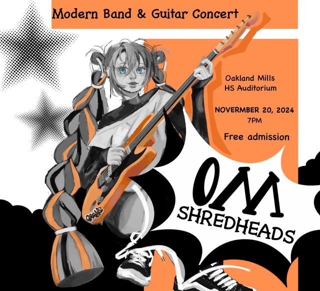 Image of poster for Shreadheads Concert on November 20, 2024.