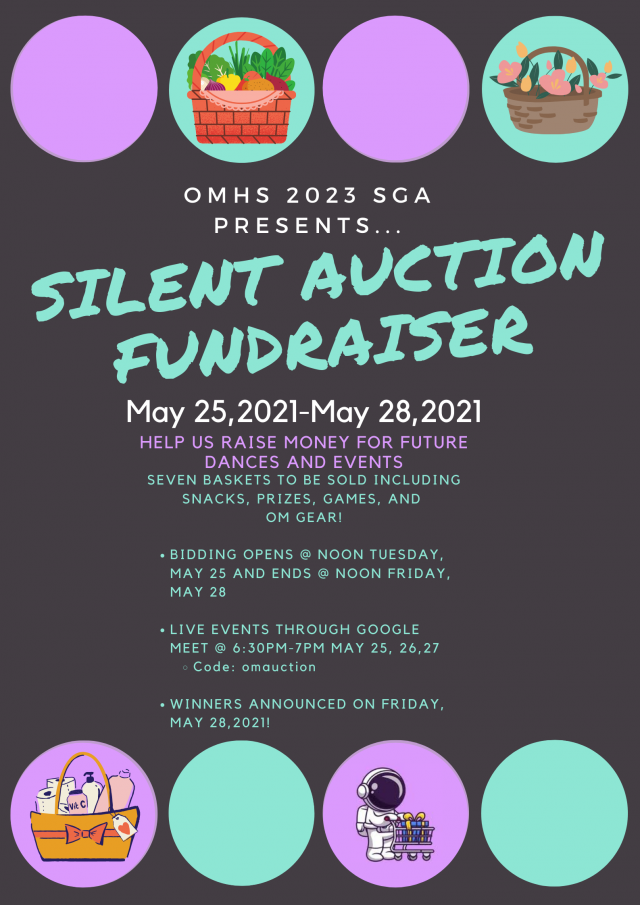 Poster for the Class of 2023 Silent Auction Fundraiser