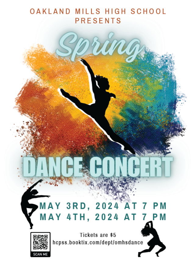 Image of poster for Spring 2024 dance concert.
