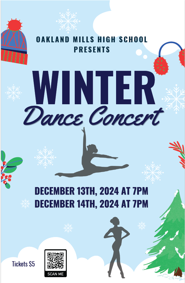 Image of flier for 2024 Winter Dance Concert.