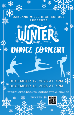 Image of winter dance concert poster.