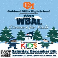 Image of Concert for Kids flier.